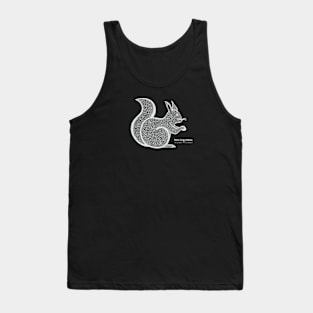Red Squirrel with Common and Latin Names - animal lovers design Tank Top